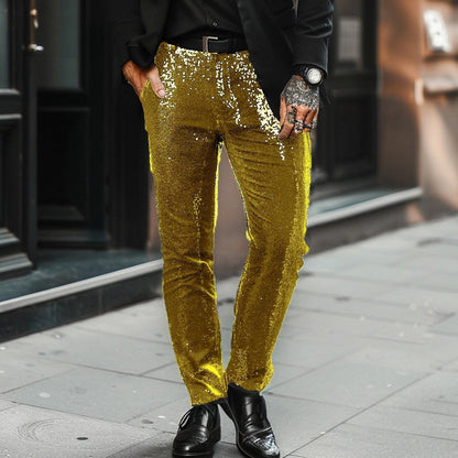 Jovian | Men’s Sequin Trousers – Comfortable, Stylish & Modern Fit 0