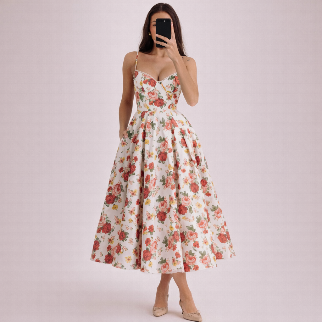 Julia | Affordable and flowing midi dress 3