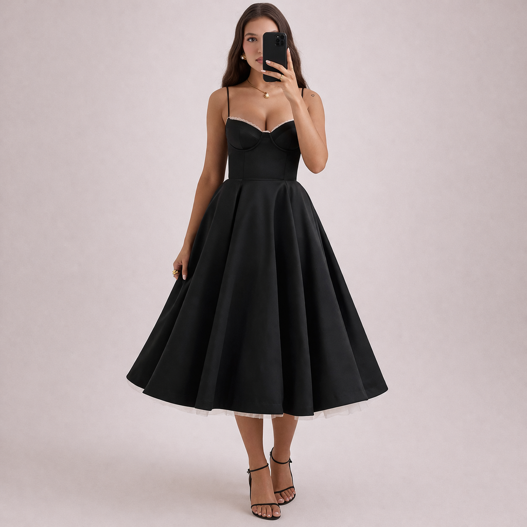 Julia | Affordable and flowing midi dress 4