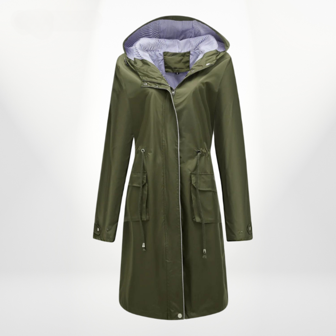 Julia | Waterproof hooded trench coat