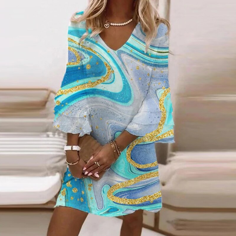 Casual Summer Sleeveless Floral Mini Dress for Women