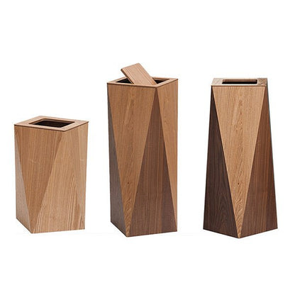 Simple Wood Trash Can for Home and Office