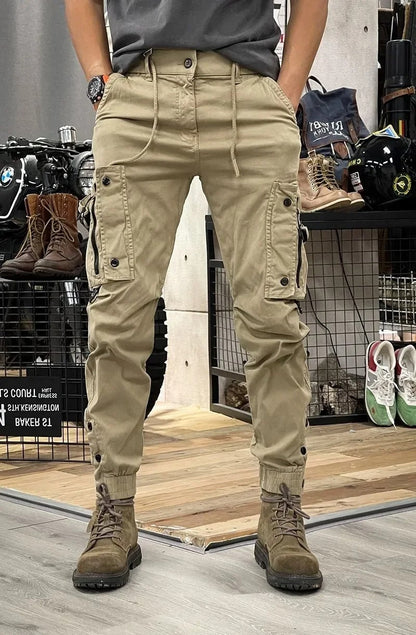 Men's Practical Pants with Multiple Pockets