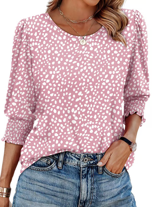 Colorful Women's Graphic Long Sleeve Shirt - Luxivelle