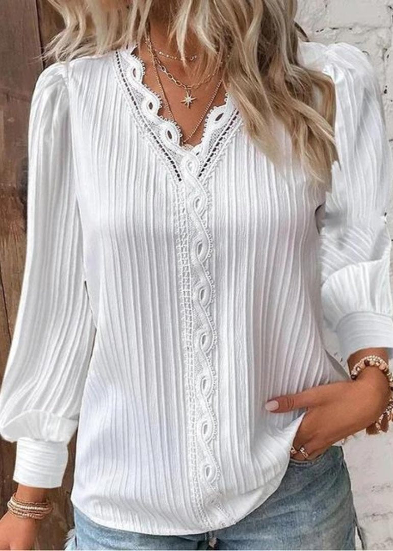 Classic Ruffled Women's Blouse - Luxivelle