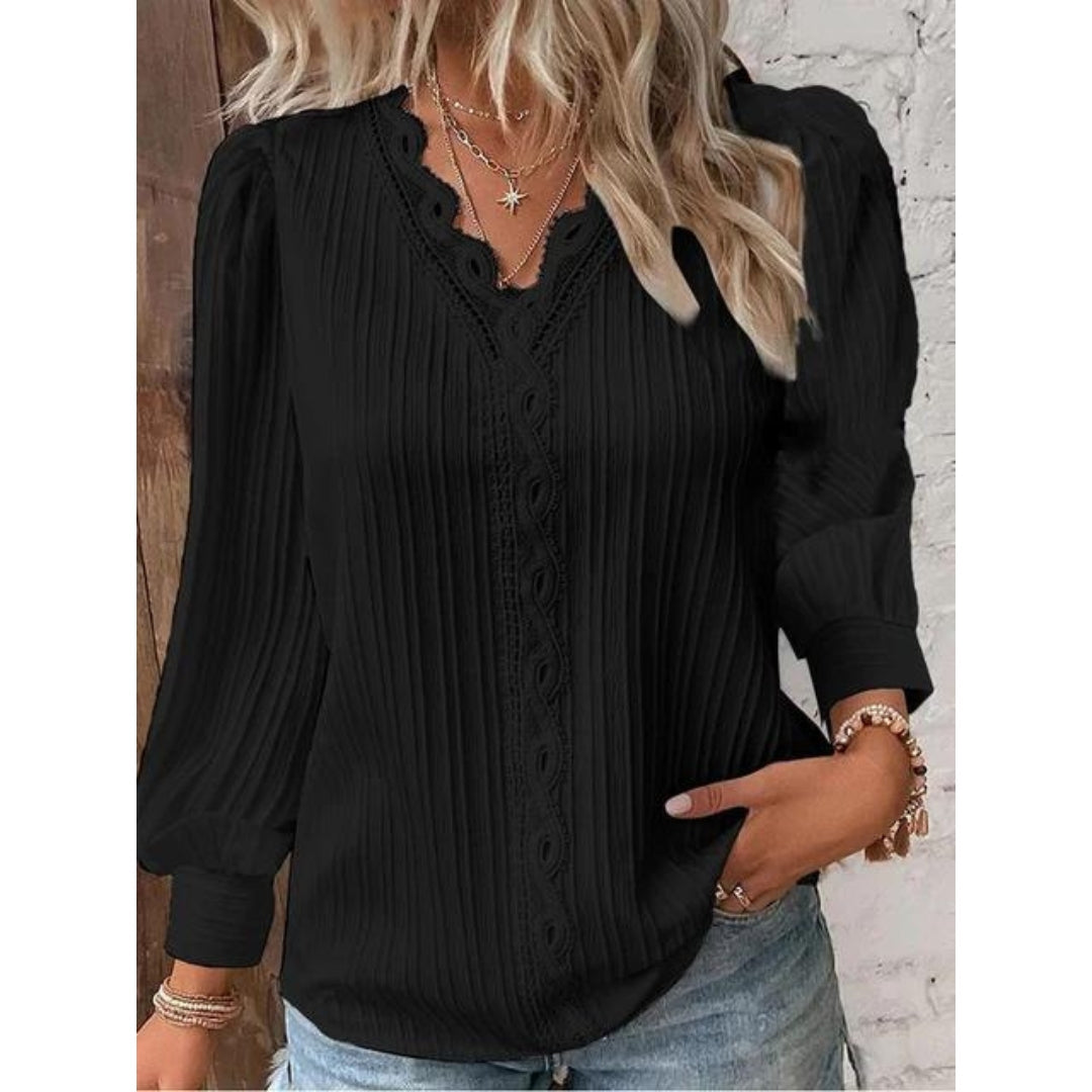Classic Ruffled Women's Blouse