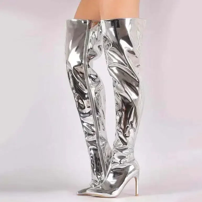 Karin | Stylish over the knee boots with zipper