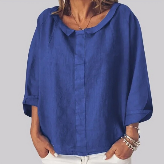 Classic Ladies' Button Down Shirt - Luxivelle