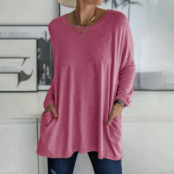 Katrin | Tunic with front pockets blouse