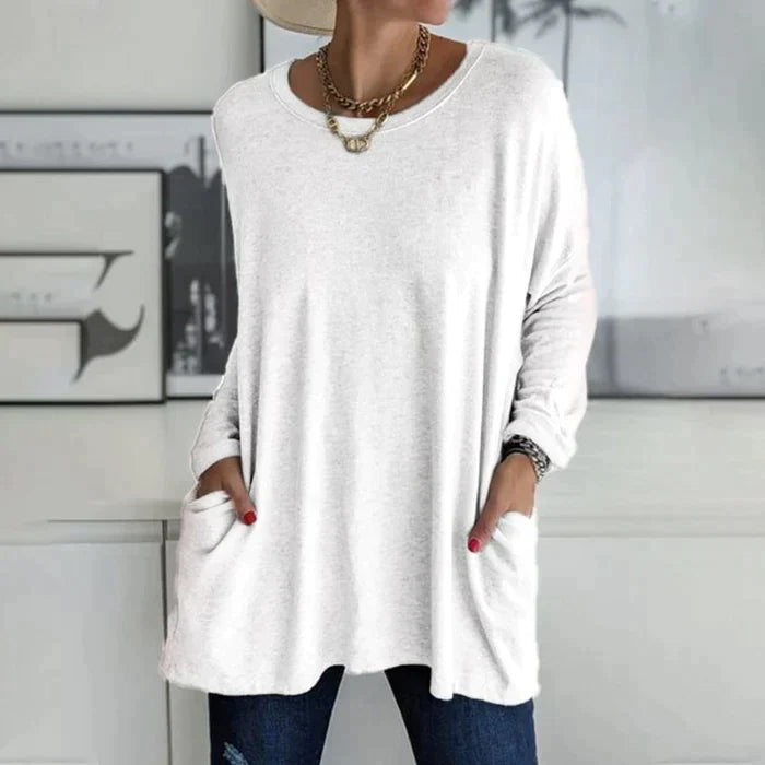 Katrin | Tunic with front pockets blouse