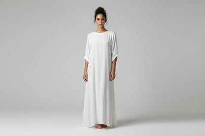 Flowy Casual Long Sleeve Dress - Luxivelle