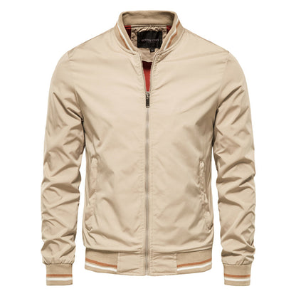 Classic Mens Zip Up Leather Jacket