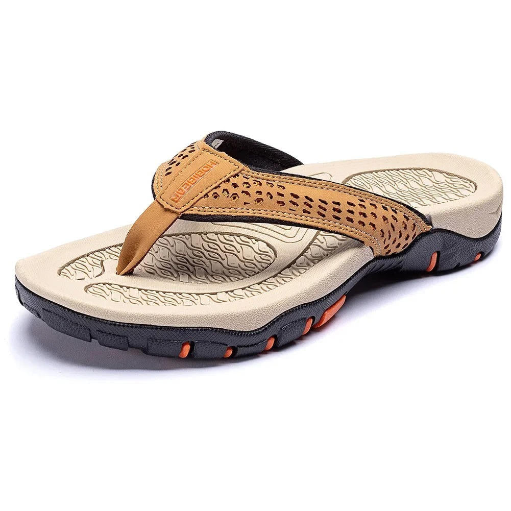 Men's Comfortable Leather Summer Sandals - Luxivelle