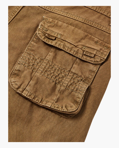 Men's Utility Pants Cotton Extra Pocket Work Trousers