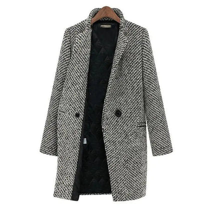 Classic Women's Wool Overcoat - Luxivelle
