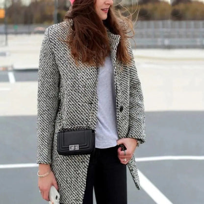 Classic Women's Wool Overcoat
