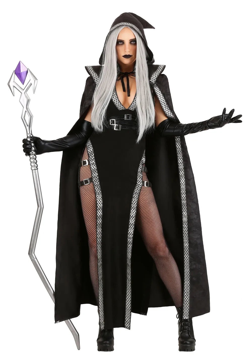 Klaudia | Gothic Witch Costume Maxi Dress
