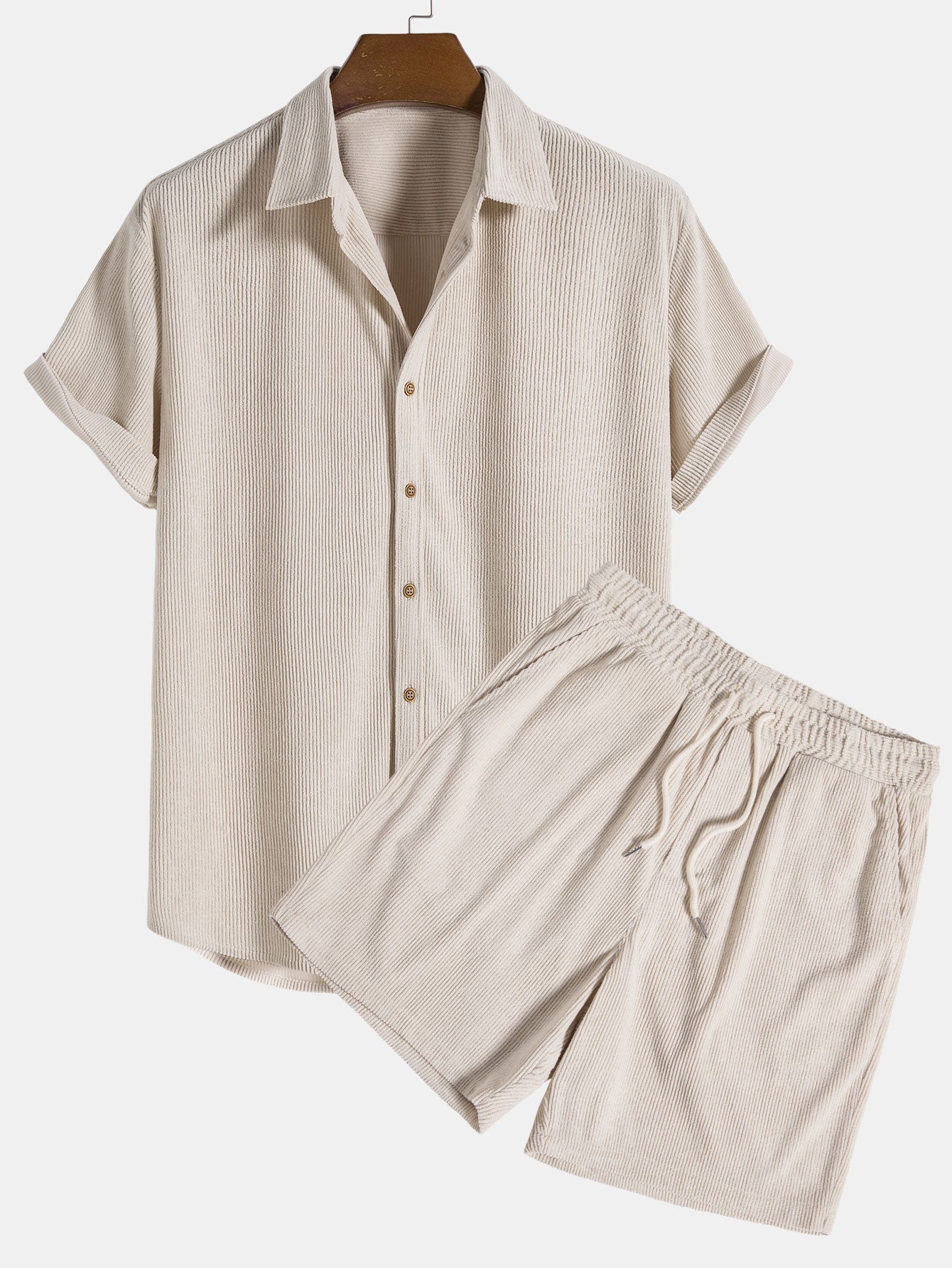 Relaxed Fit Men's Vacation Shirt Shorts Set - Luxivelle