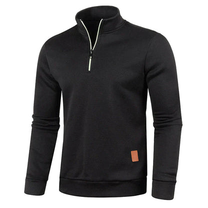 Knit Sweater – Structured Polo Collar & Heat Retention 1