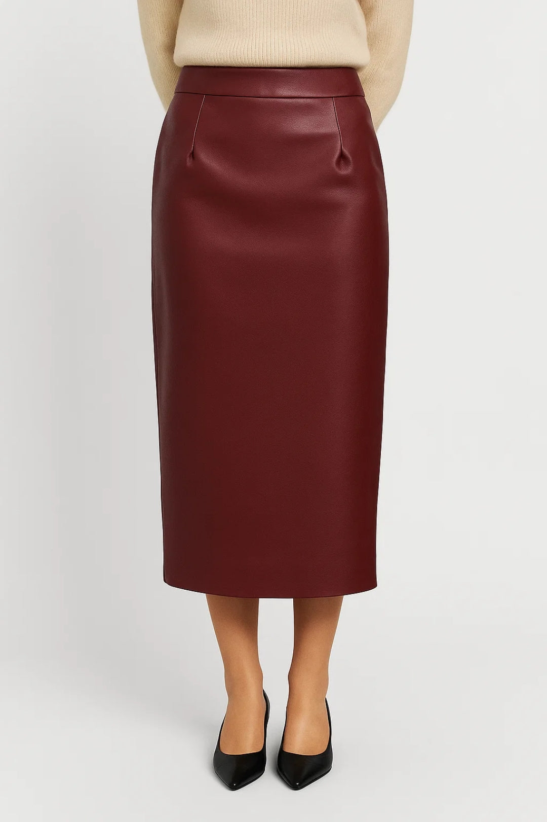 Elegant Women's Knee Length Pencil Skirt