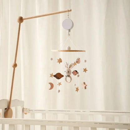 Gentle Wooden Baby Mobile No Battery Required