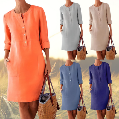 Lightweight Women's Summer Cotton Dress - Luxivelle