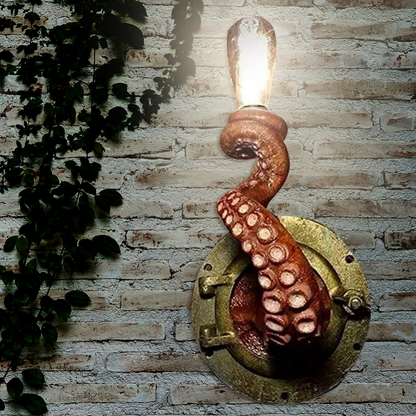 Oceanic Octopus-Shaped Wall Lamp
