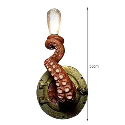 Oceanic Octopus-Shaped Wall Lamp
