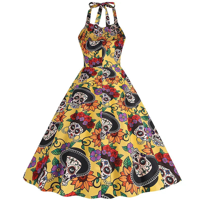Kristin | Stylish and Comfortable  Halloween Midi Dress