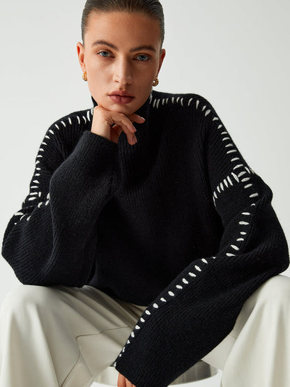 Chic Women's Long Sleeve Knit Sweater