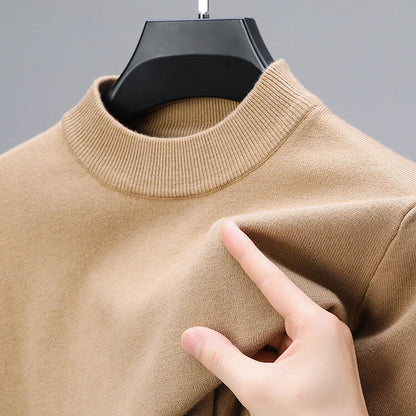 Cashmere Elegance Men's Sweater – Luxurious Comfort, Elegant Hem-1