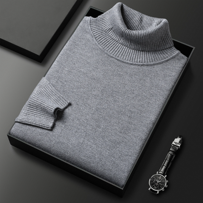 Hunter | Cashmere Cotton Turtleneck Sweater – Elegant Comfort, Versatile Fit