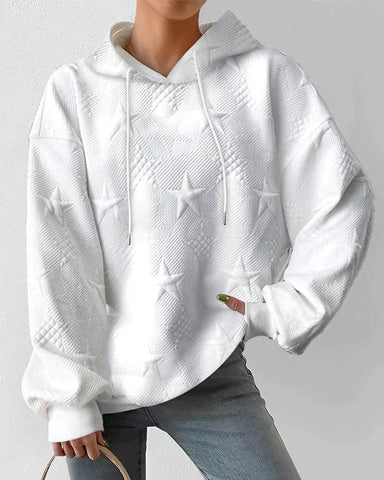 Casual Fit Zip Up Hooded Sweatshirt for Women
