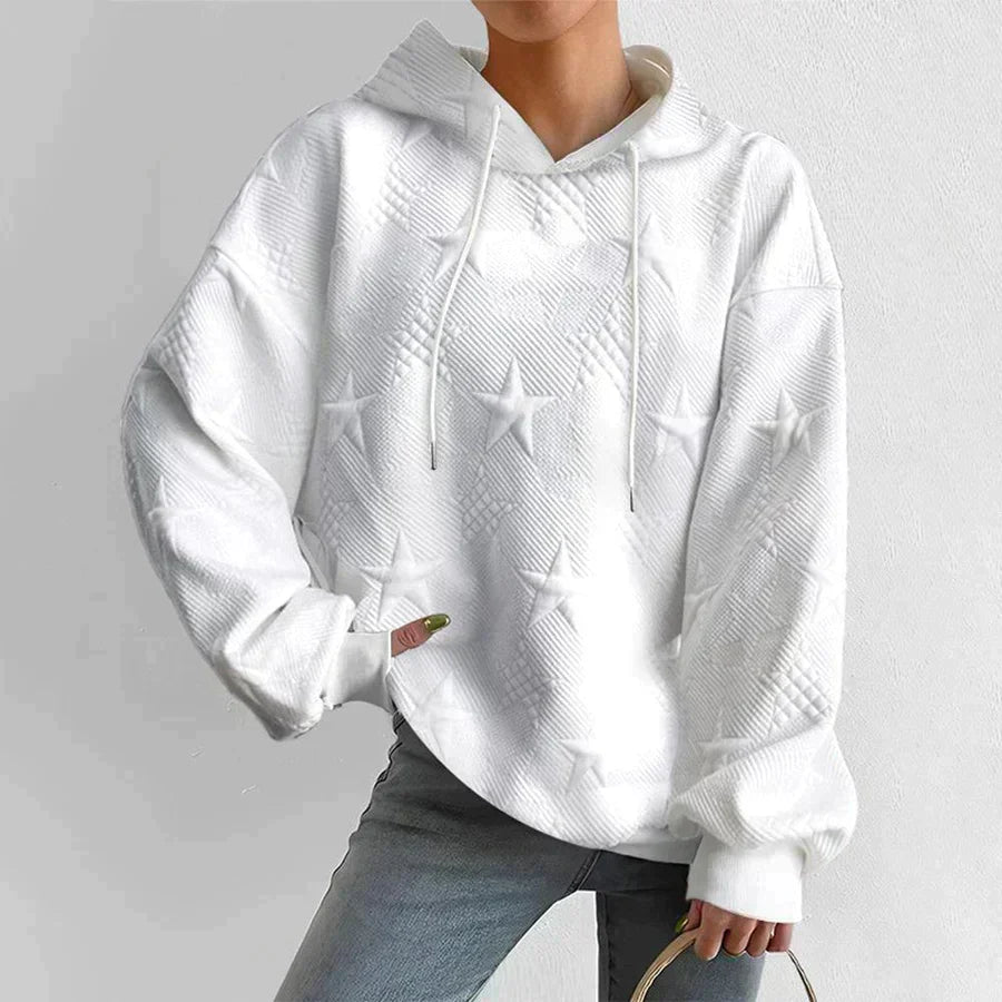 Casual Fit Zip Up Hooded Sweatshirt for Women - Luxivelle