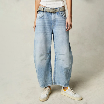 Variant image for Ruan | Wide Leg Jeans Women - Cotton Blend, Low Rise Baggy Fit-26