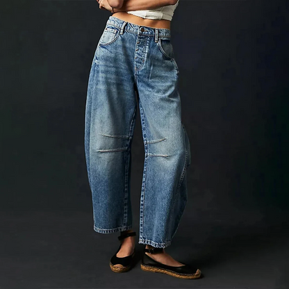 Variant image for Ruan | Wide Leg Jeans Women - Cotton Blend, Low Rise Baggy Fit-21