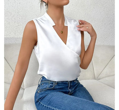 Women's Casual V-Neck Cotton Summer Top