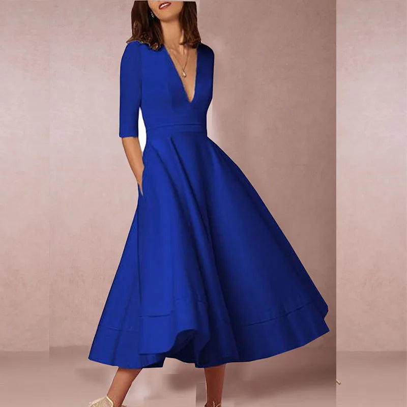 Lani | White Midi Dress – Elegant, Retro-Inspired & Flattering A-Line 7
