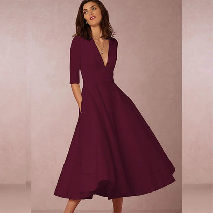 Lani | White Midi Dress – Elegant, Retro-Inspired & Flattering A-Line 8