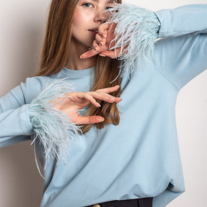 Lara | Stylish feather long sleeved Top