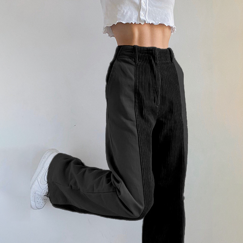 Lauren | Casual Stylish High Waisted Corduroy Trousers