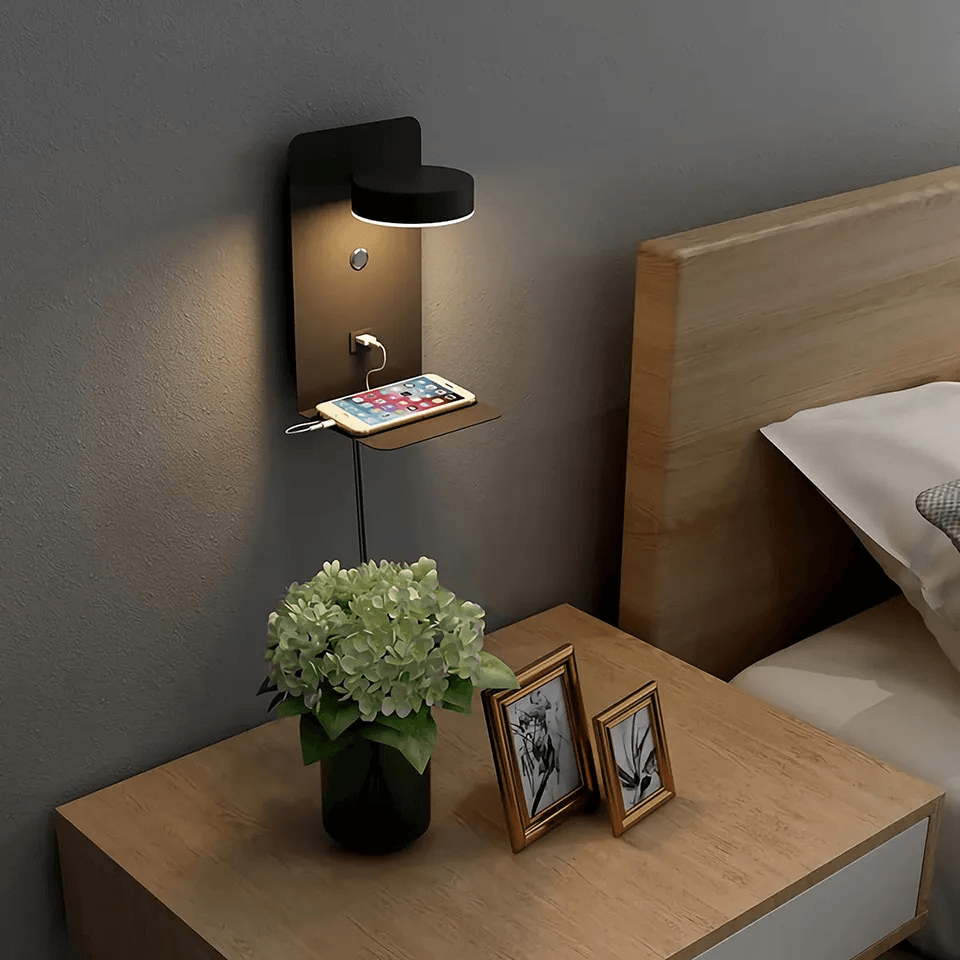 Compact LED Desk Lamp with USB Charger