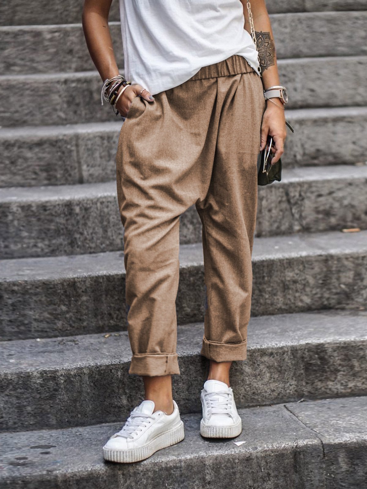 Loose Fit Women's Casual Pants