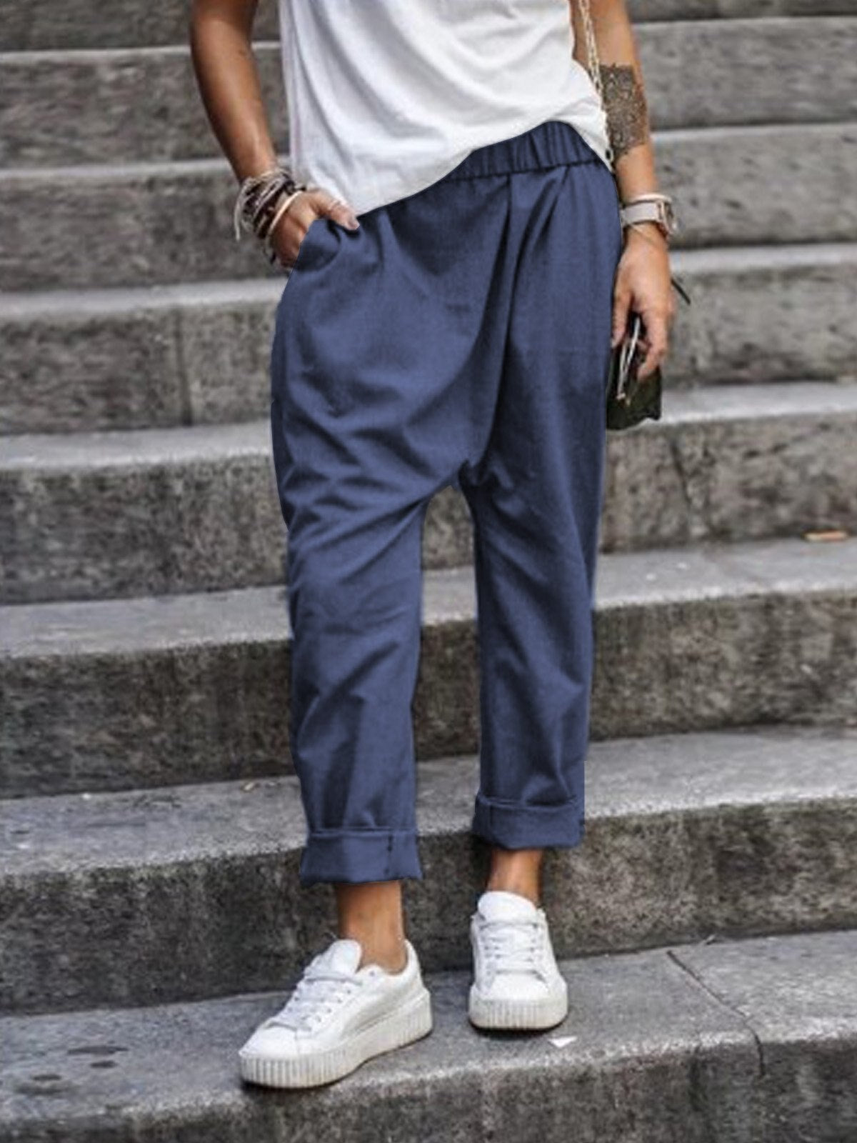 Loose Fit Women's Casual Pants
