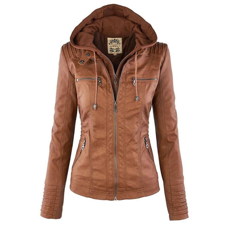 Lena | Modern jacket with hood and zipper
