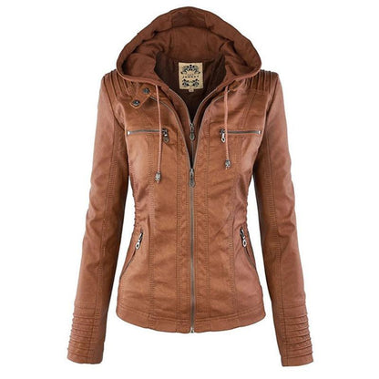 Lena | Modern jacket with hood and zipper