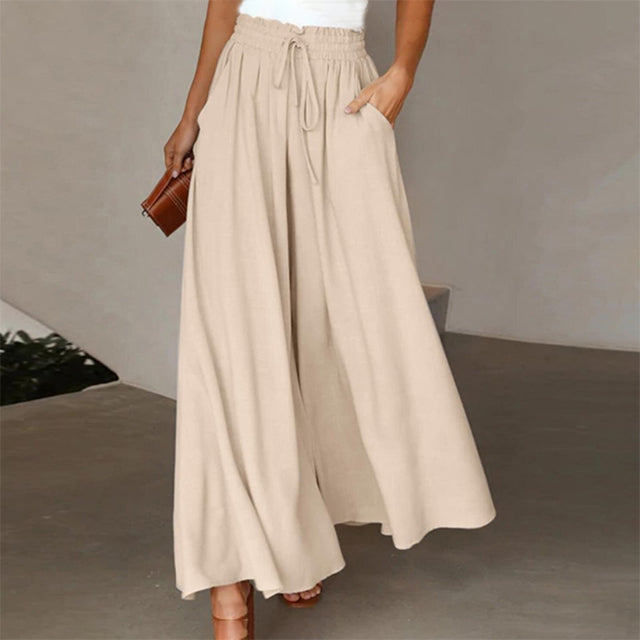 Comfortable High Waisted Loose Fit Women's Pants - Luxivelle