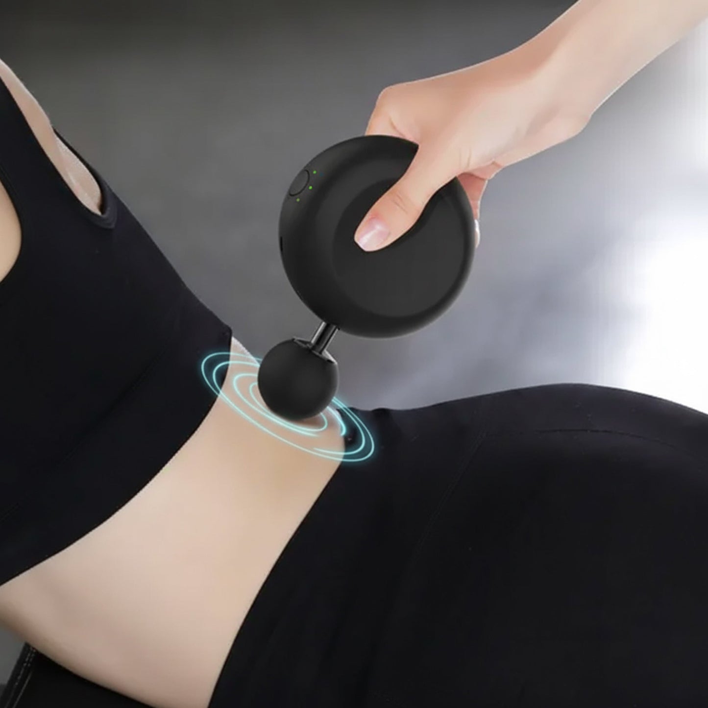 Compact Handheld Muscle Massager - Quiet 4 Tip Percussion Gun