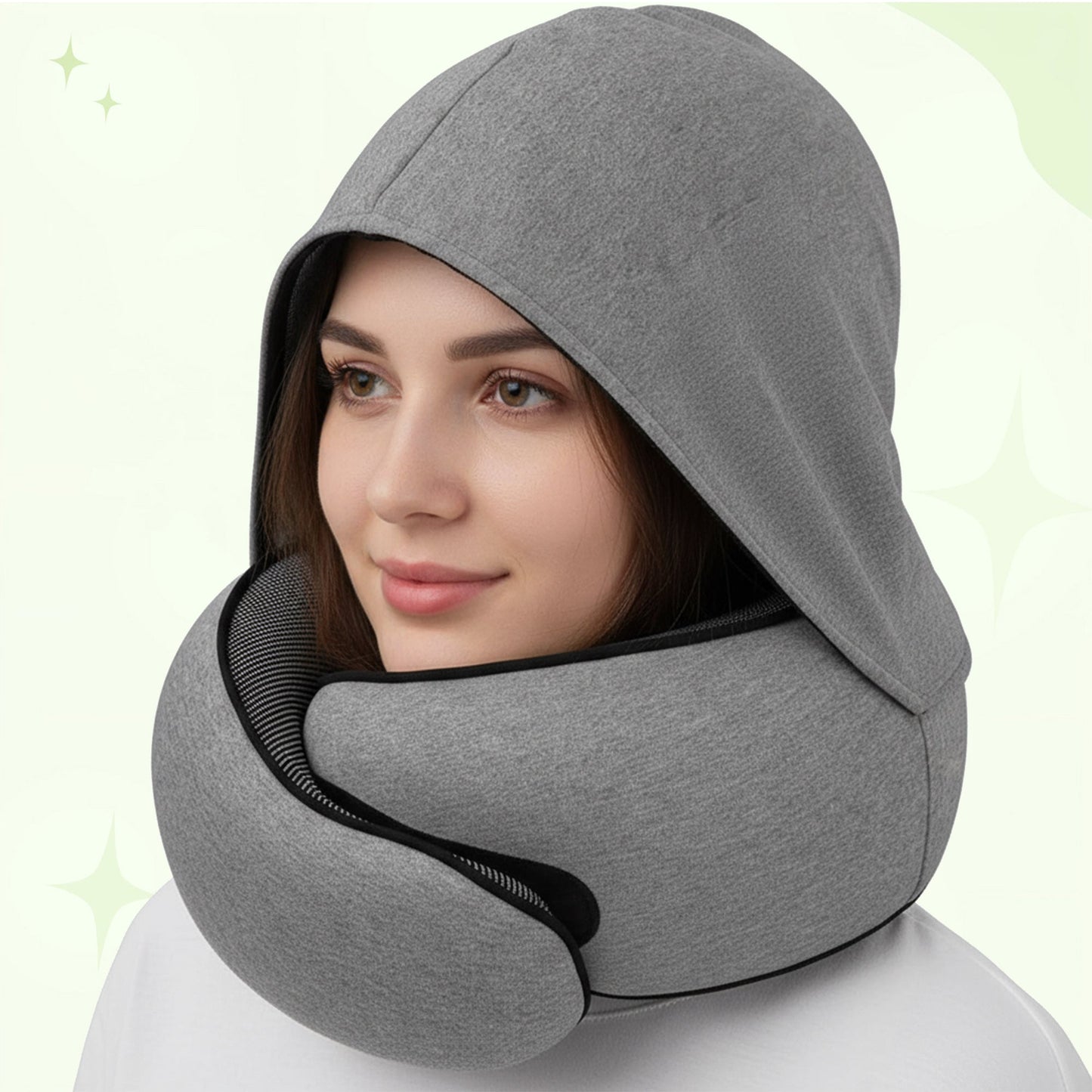 Premium Memory Foam Travel Pillow for Comfortable Sleep