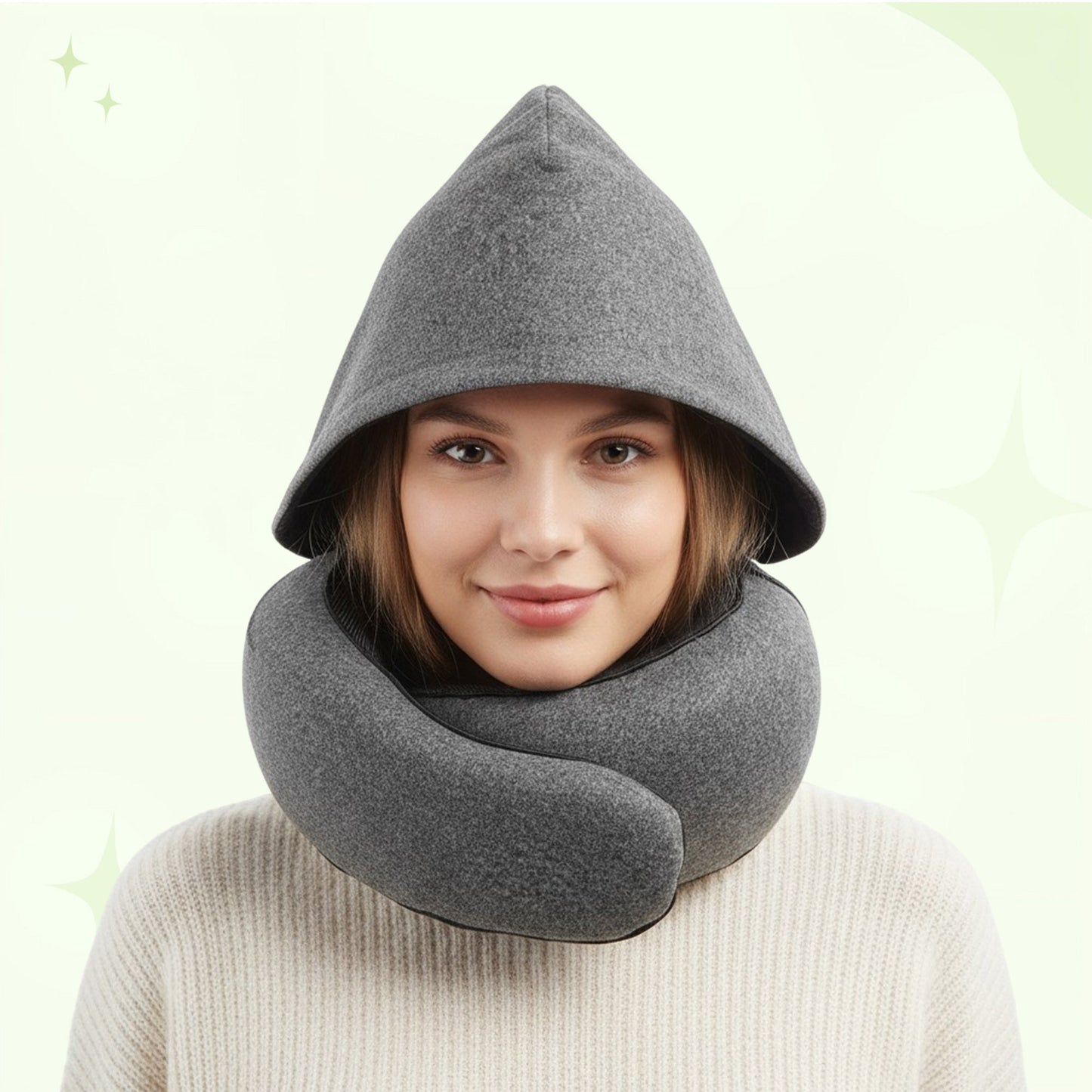 Premium Memory Foam Travel Pillow for Comfortable Sleep